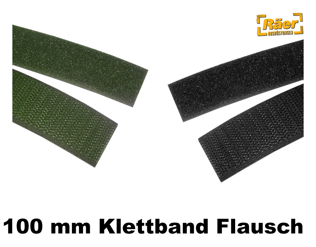 Klettband Flauschband 100 mm, per Meter    A