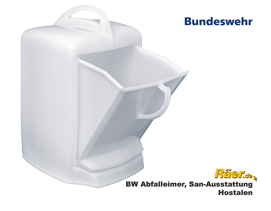BW Abfalleimer, Kunststoff, San-Ausstattung    B