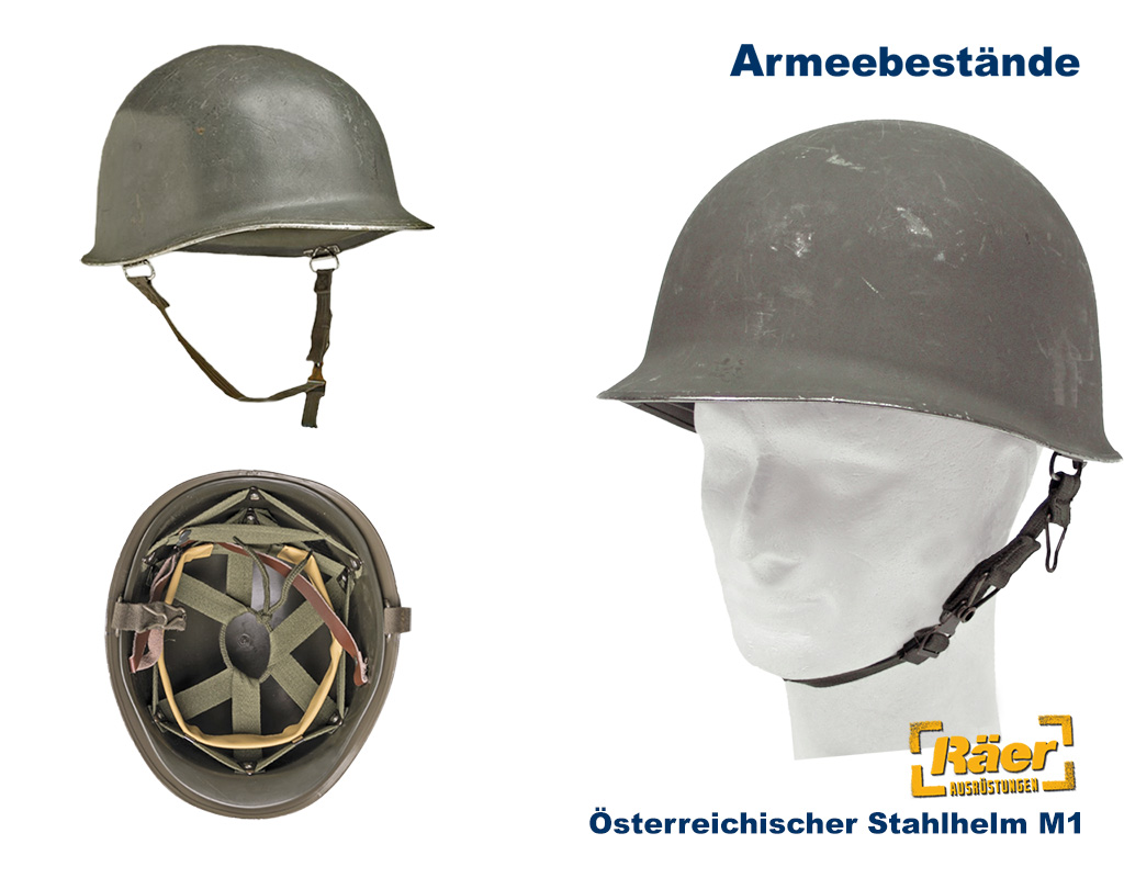 Österreichischer Stahlhelm M1 mit Innenhelm    B