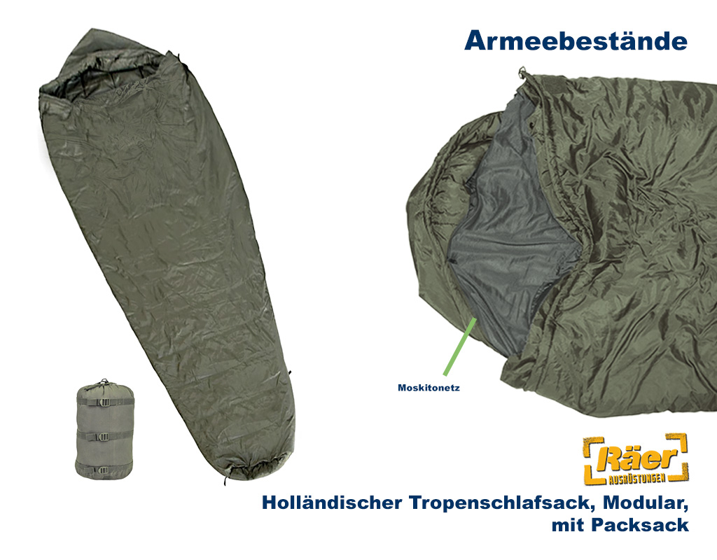 Holländischer Schlafsack,Tropen-, Modular, Packs B