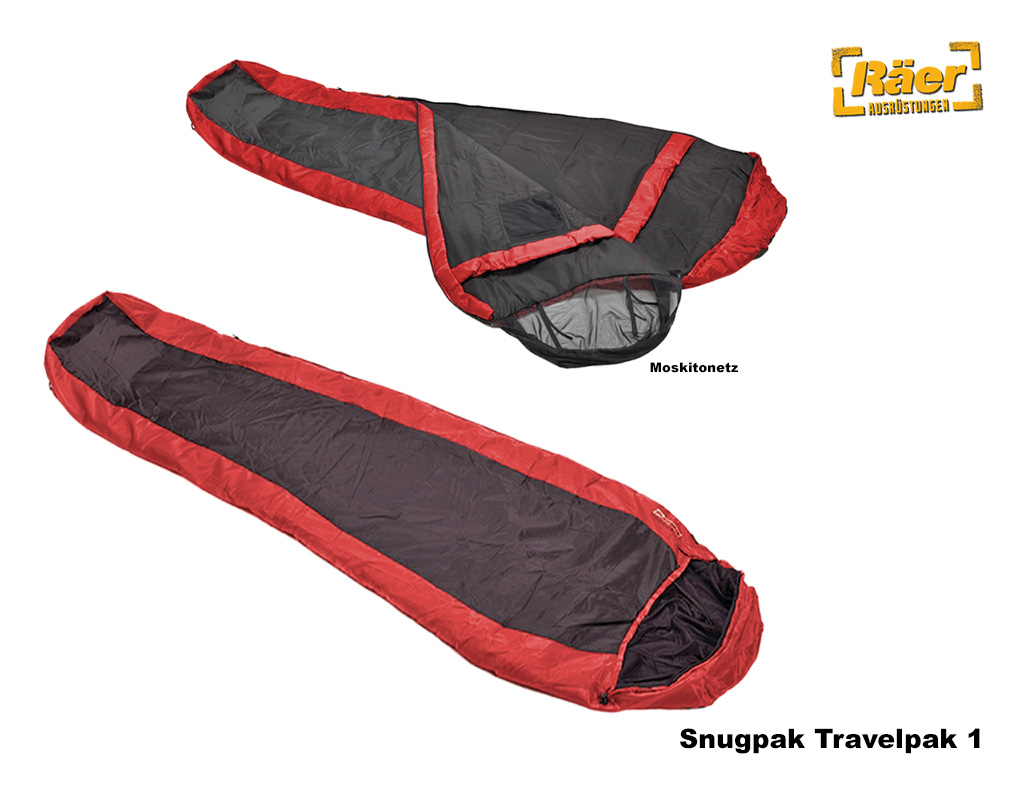 Snugpak Schlafsack Travelpack 1, Flame Red    A