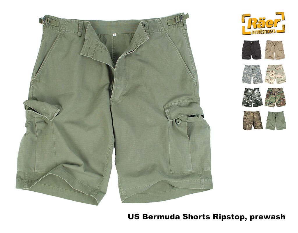 US Bermuda Shorts Ripstop washed    A
