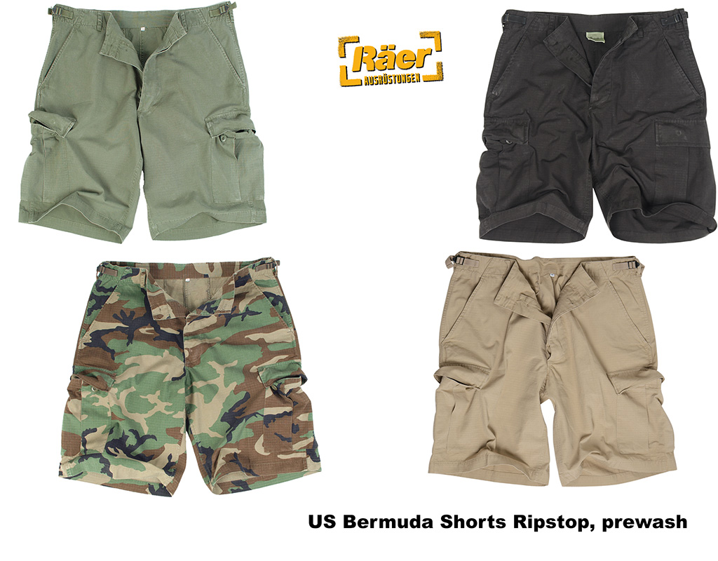 US Bermuda Shorts Ripstop washed    A