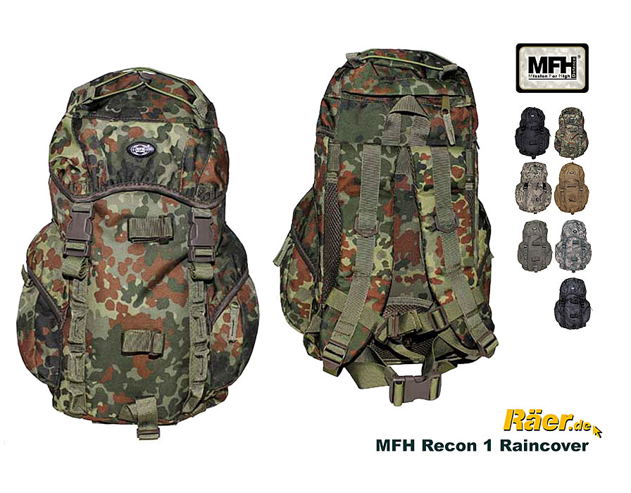 MFH Rucksack Recon 1, Raincover , 15 Liter    A