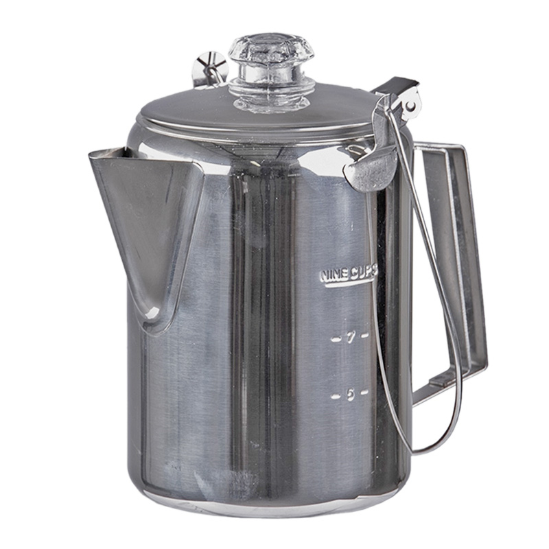 Edelstahl Kaffeekanne m. Perkolator, 1,3 L    A
