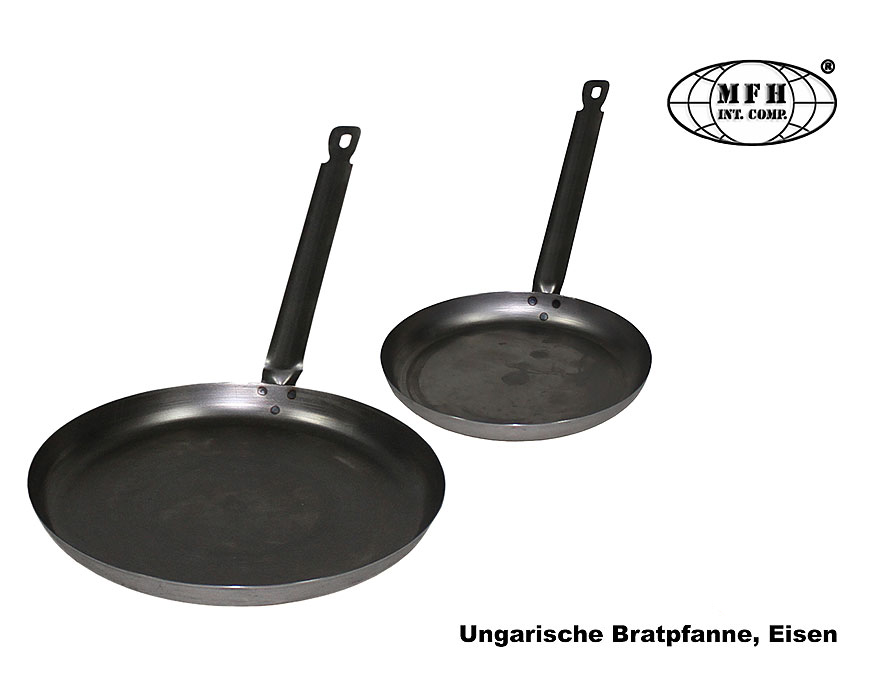 Ungarische Bratpfanne, Eisen, mit Griff... A