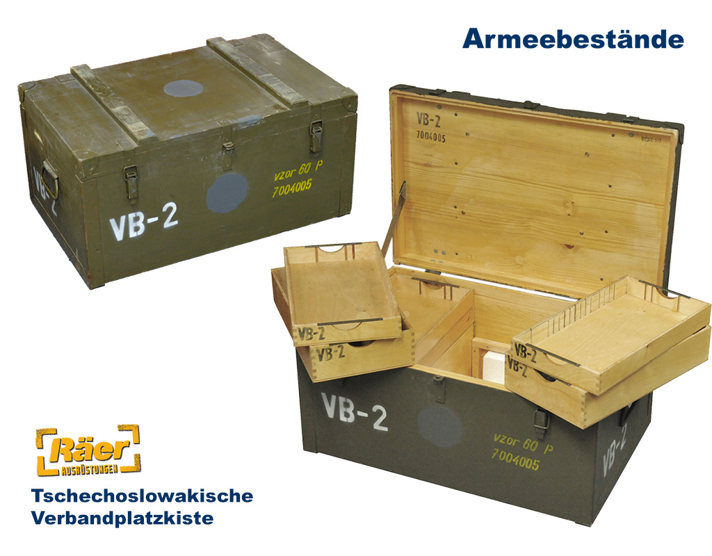 Tschechische Holzkiste, Verbandplatz    B