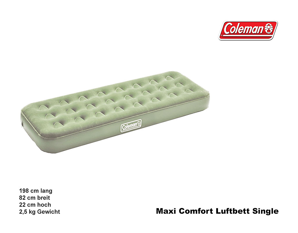 Coleman Luftbett Maxi Comfort, Single    A