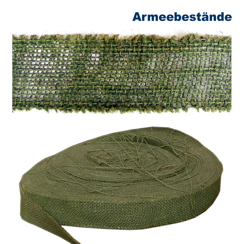 US Juteband (Rupfenband) 5cm, 90 m Rolle   A