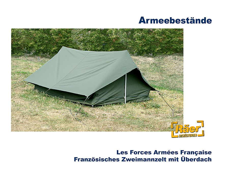 Französisches Doppeldach Zweimannzelt    B
