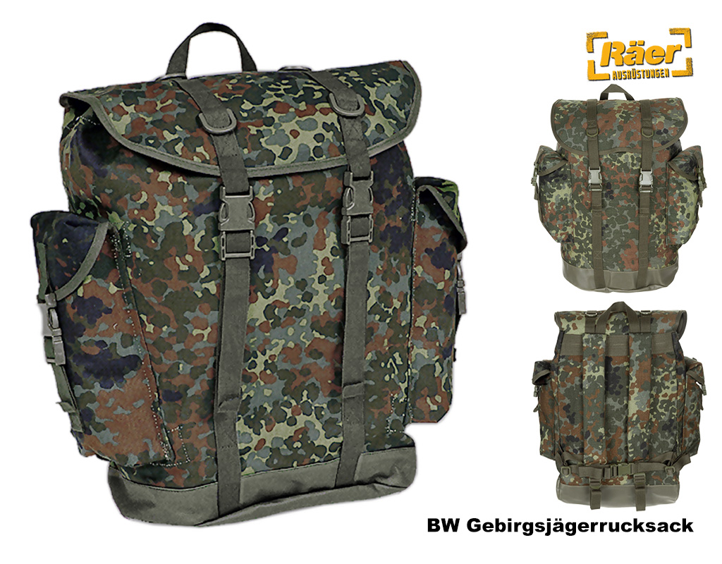 BW Gebirgsjägerrucksack, flecktarn A