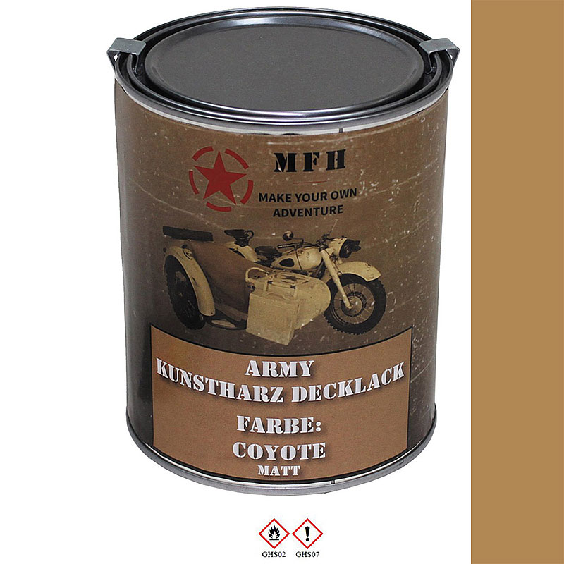MFH Armee Streichlack matt, 1000 ml Farbdose    A