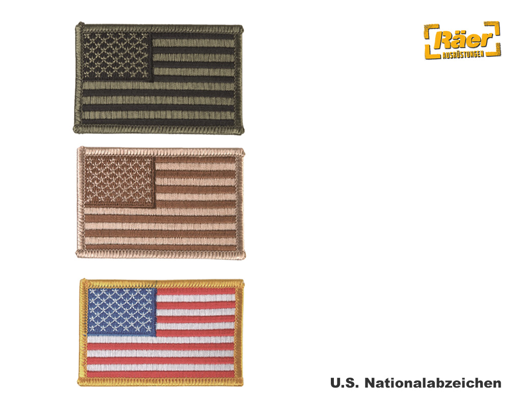 US Nationalitätsabzeichen, Textil    A