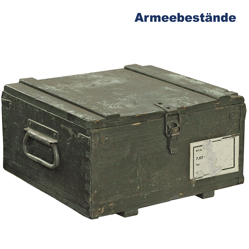 Tschechische Holzkiste, Munition, 36x32x19 cm  B/C