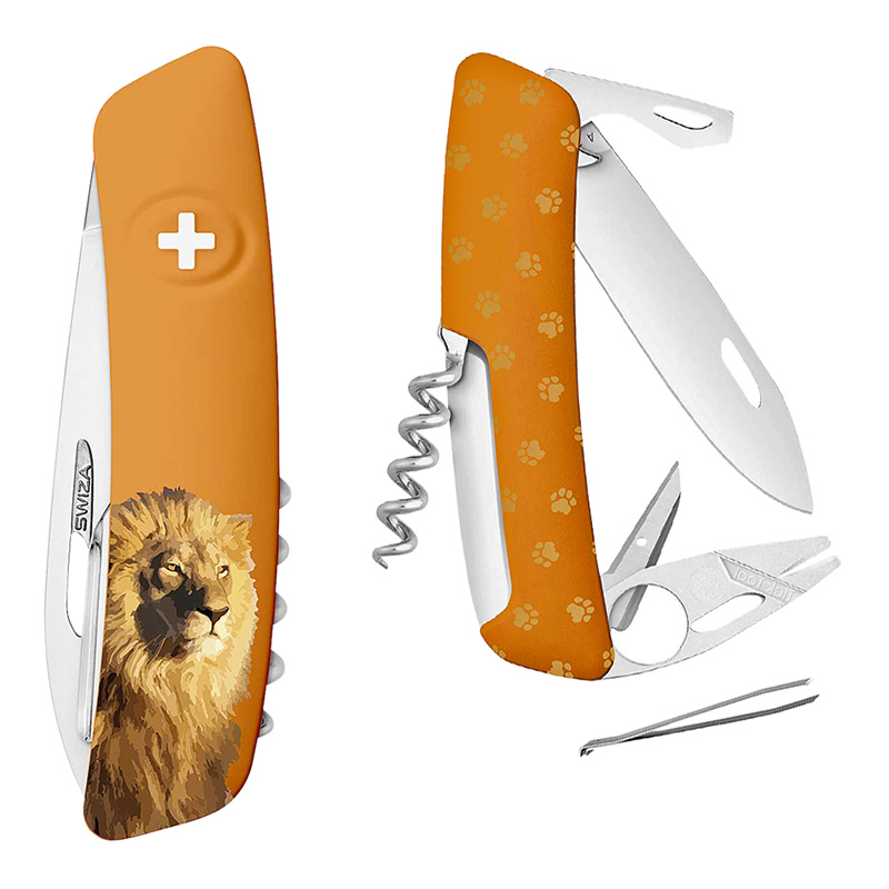 Swiza Schweizer Messer TT03 Löwe, orange   A