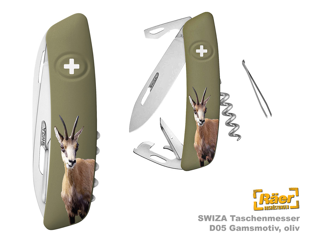 Swiza Schweizer Messer D05 Gams, oliv    A