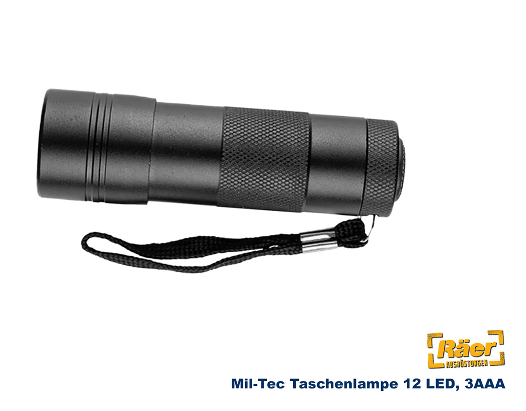 Mil-Tec Taschenlampe 12 LED (3AAA)    A