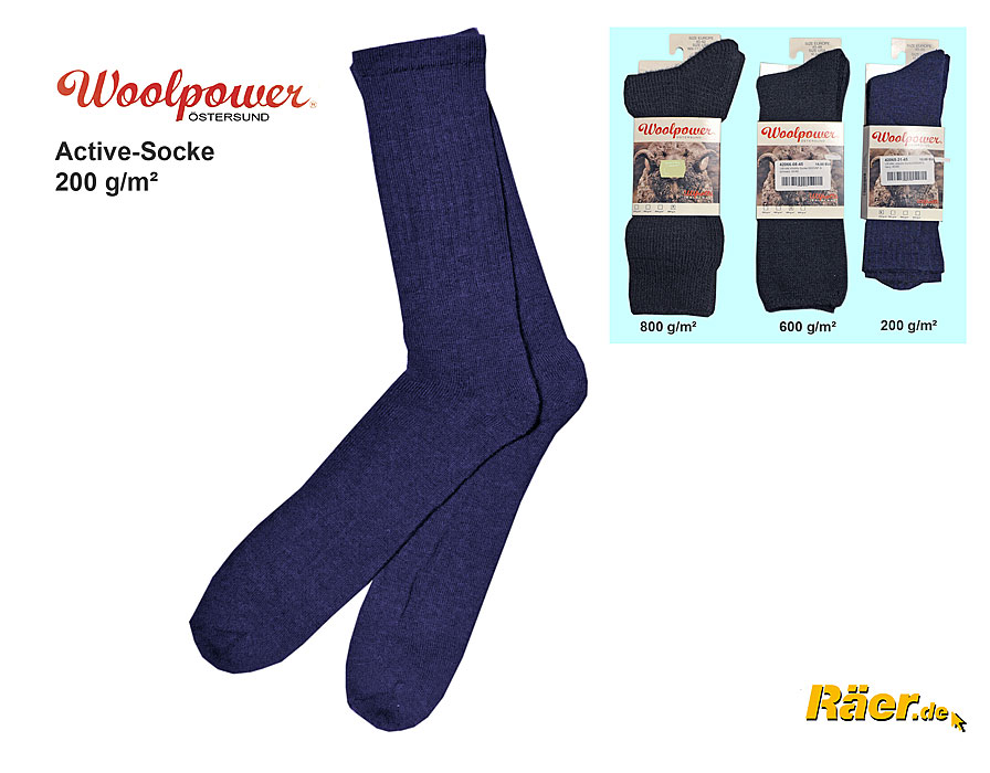 Woolpower Active-Socken, 200 g/m²    A