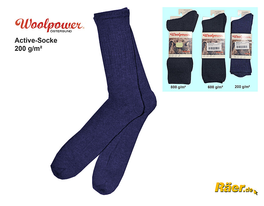Artikelbild 1 des Artikel: Woolpower Active-Socken, 200 g/m² A Woolpower Active-Socken, 200 g/m² A