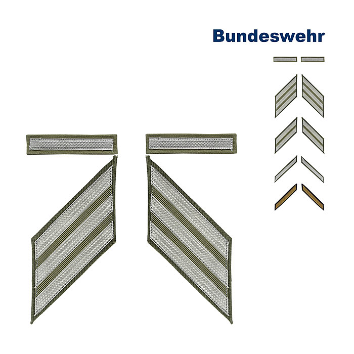 BW Dienstgradabzeichen "1955-1973", Textil    A/B