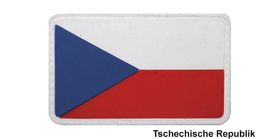 3D Klettabzeichen Flagge 8x5 cm, bunt... A