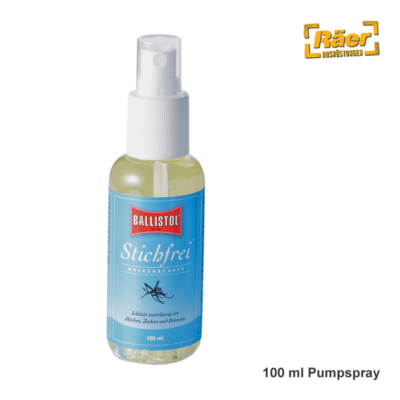 Ballistol Stichfrei Mückenschutz Pumpspray A, 100, Kunststoffflasche 41 x  138 mm D x H