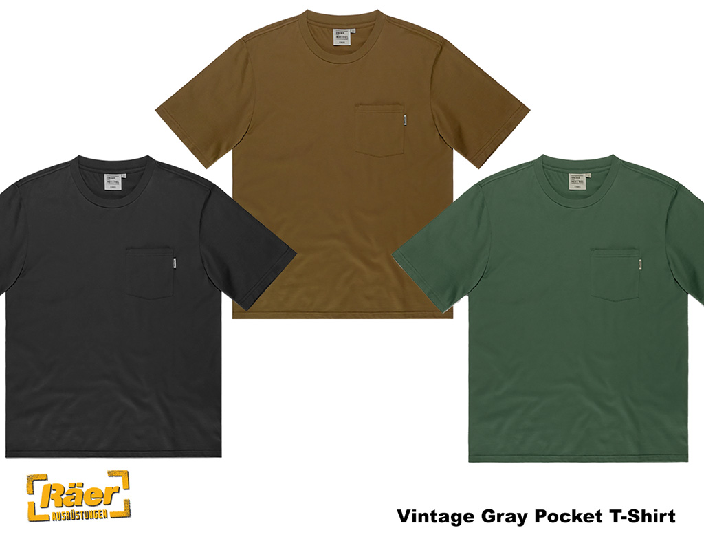 Vintage Gray Pocket T-Shirt    A