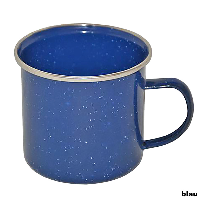 Western Emaille Kaffeetasse 350 ml, V2A-Rand    A