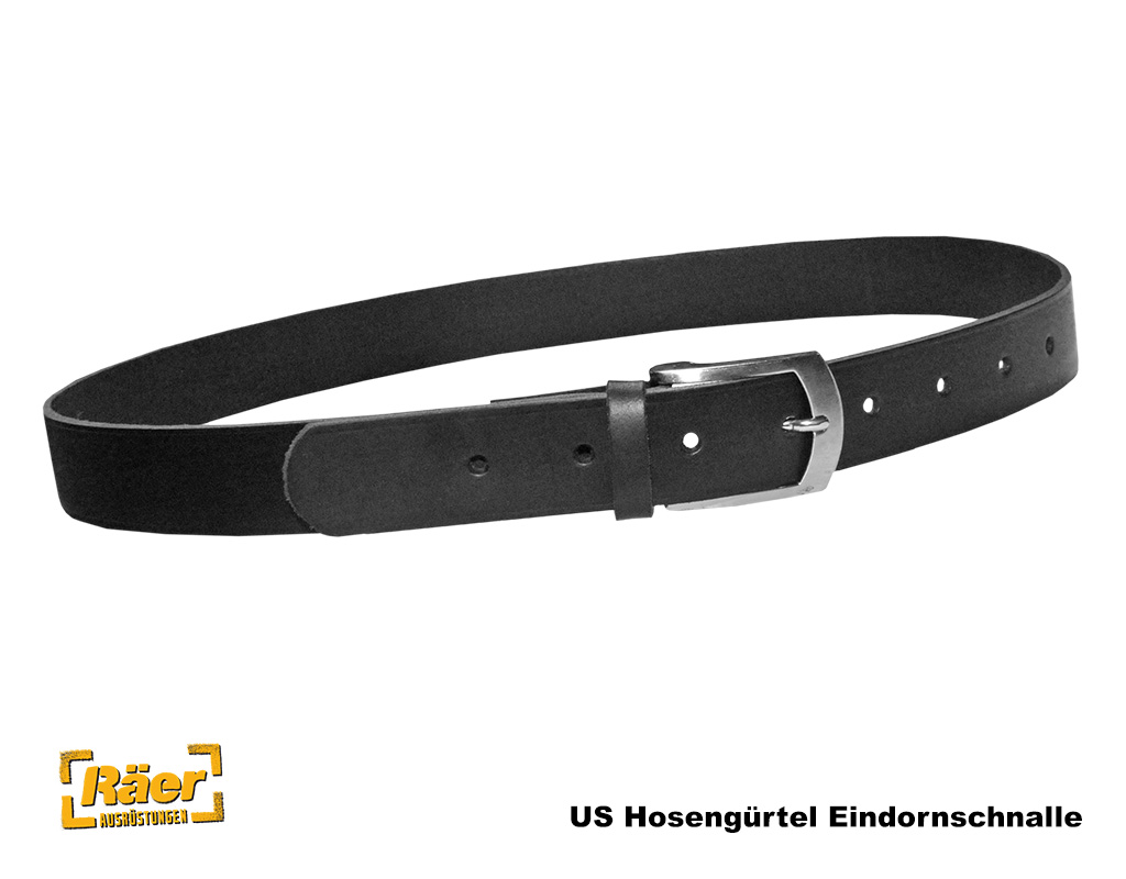 US Hosengürtel Leder 30 mm, m. Eindornschnalle   A