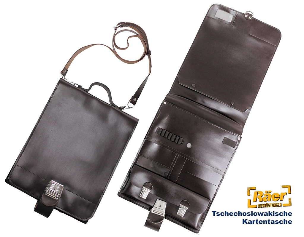 Tschechische Kartentasche und Meldetasche, braun B