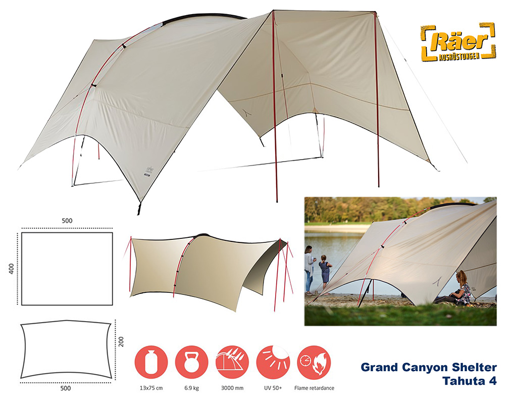 Grand Canyon Shelter Tahuta 4, beige    A