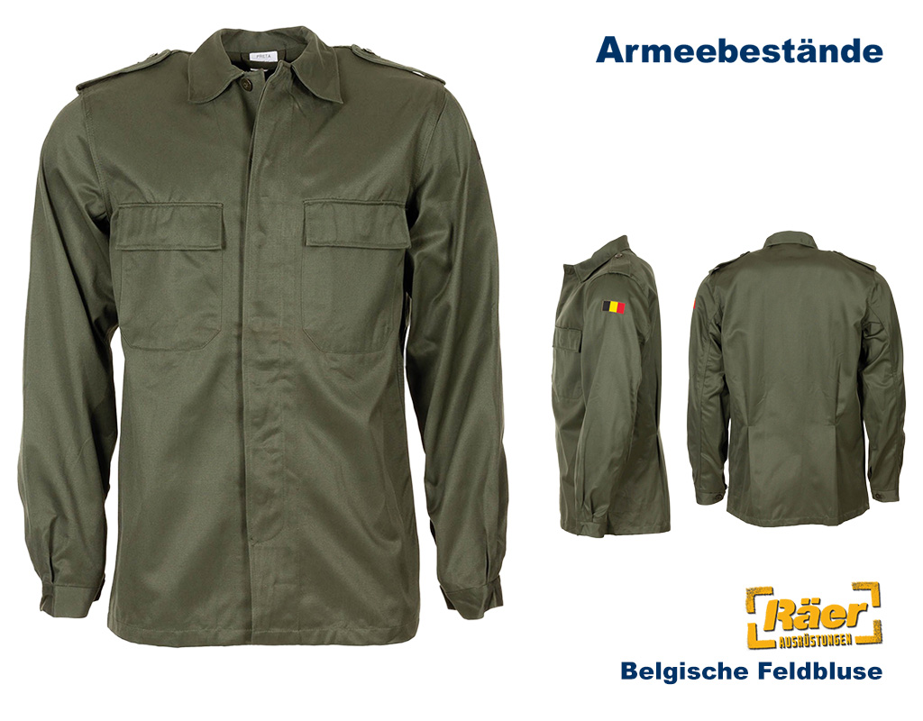 Belgische Feldbluse BDU, oliv    A/B