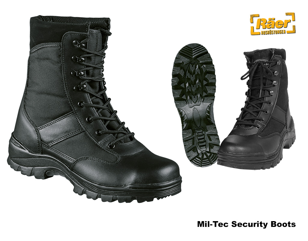 Mil-Tec Security Boots, Stiefel         A