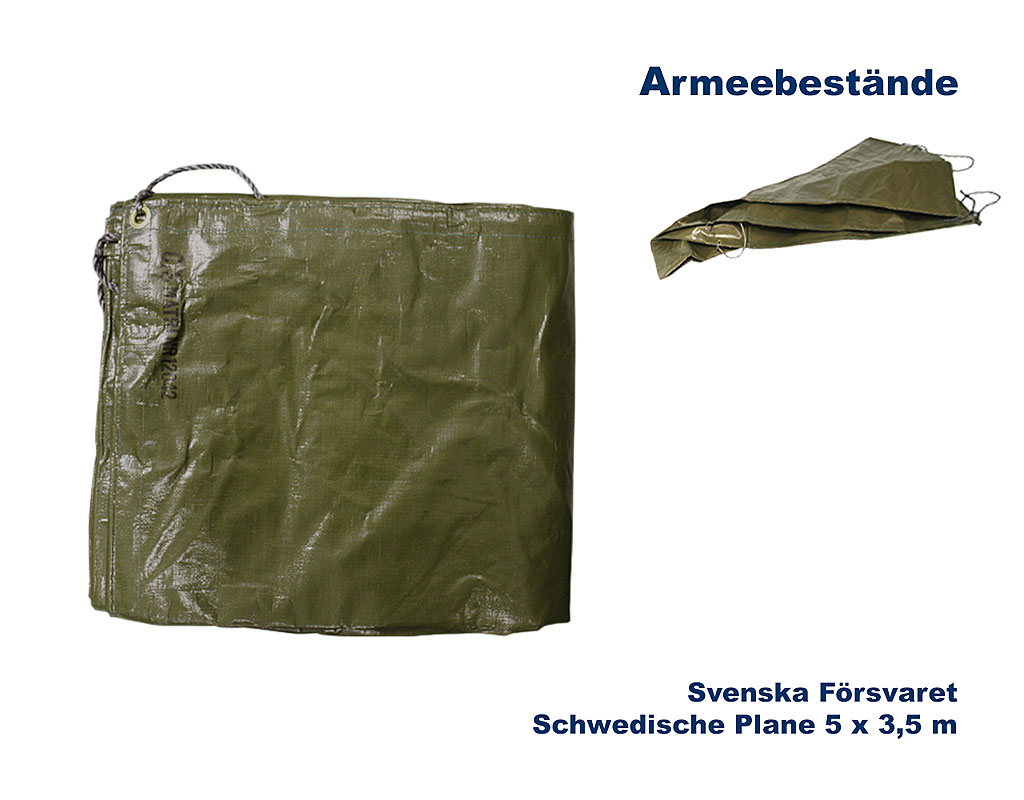 Schwedische Abdeckplane 5 x 3,5 m    A/B