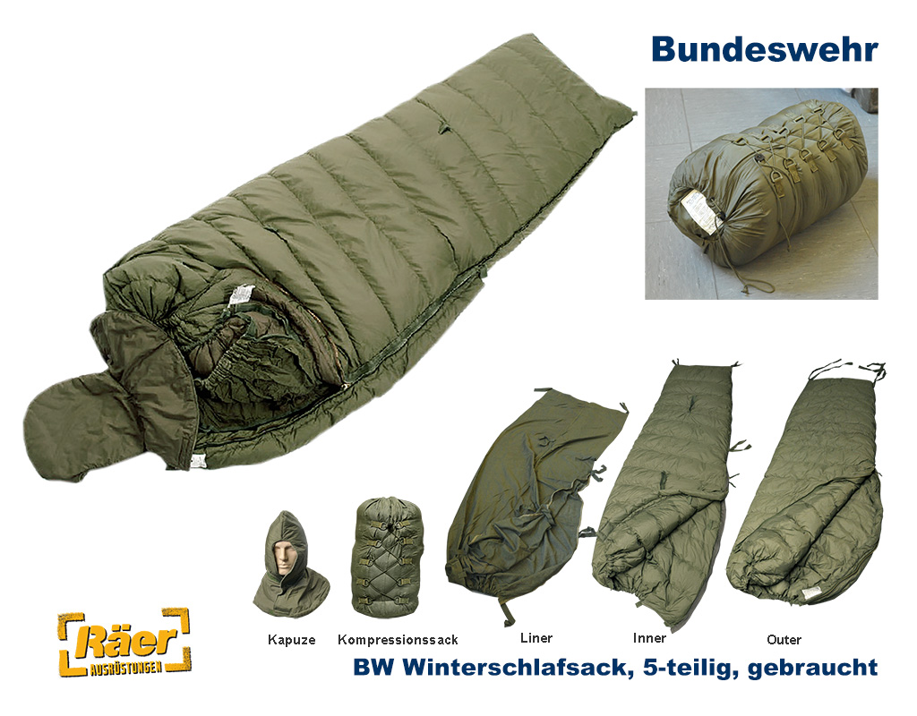 BW Winterschlafsack Fernspäher, 5-teilig    B