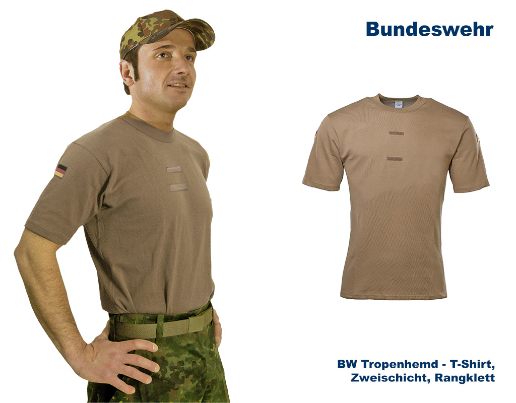 BW Tropenhemd Zweischicht, Original - T-Shirt  A/B