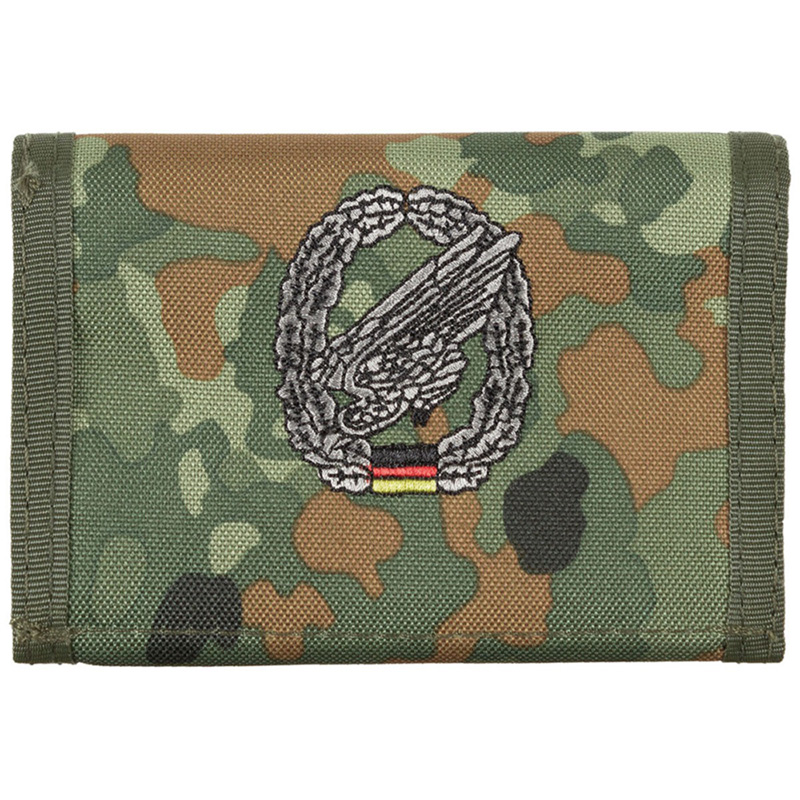 Geldbörse m. Barettabzeichen - BW-flecktarn    A