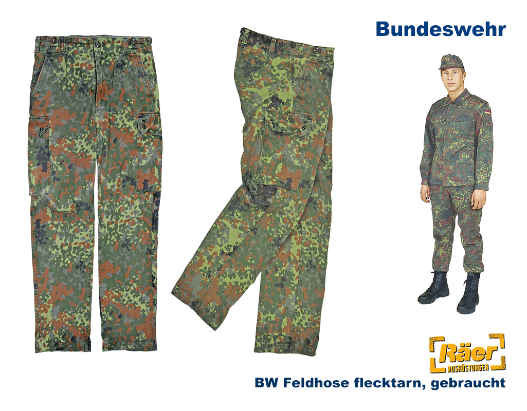 BW Feldhose flecktarn gebraucht... B