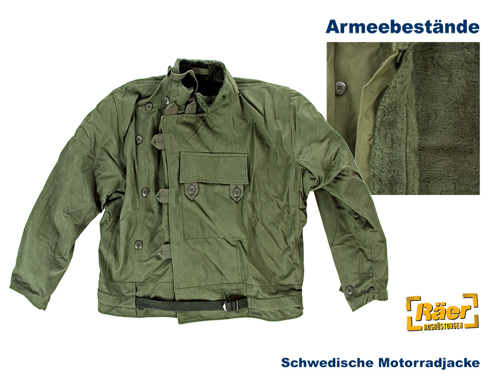 Schwedische Motorradjacke    A/B