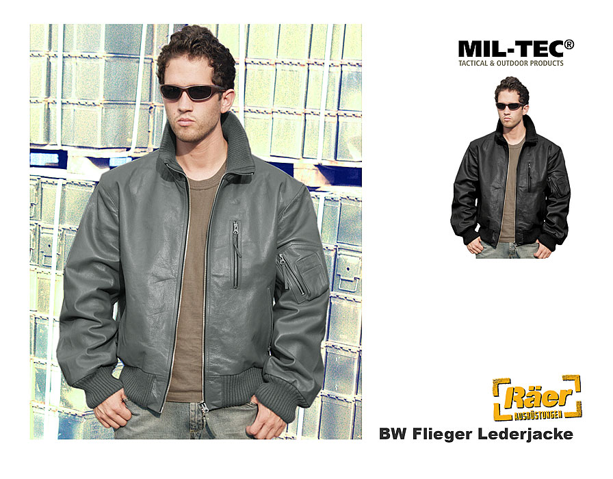 BW Fliegerlederjacke    A