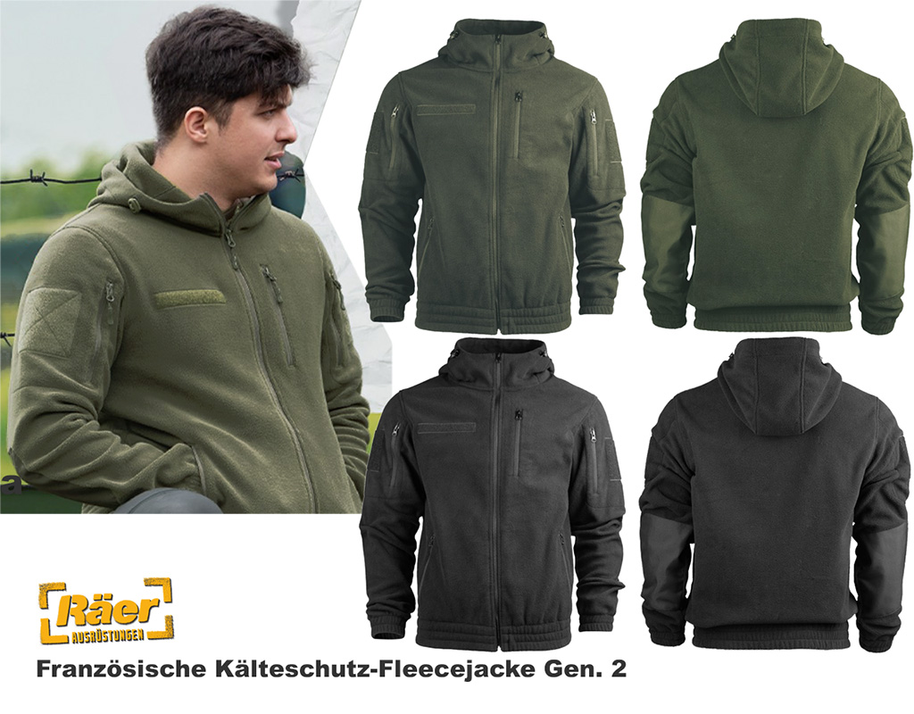 Französische Kälteschutzjacke, Fleecejacke Gen.2 A