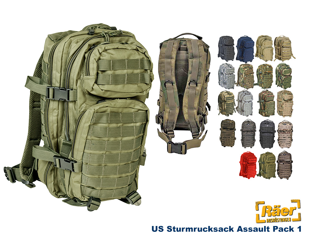 US Assault Pack 1, SM, 20 L Rucksack    A