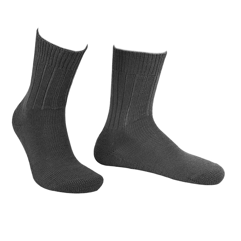 BW Kälteschutzsocken, m. Plüschsohle, oliv    A/B