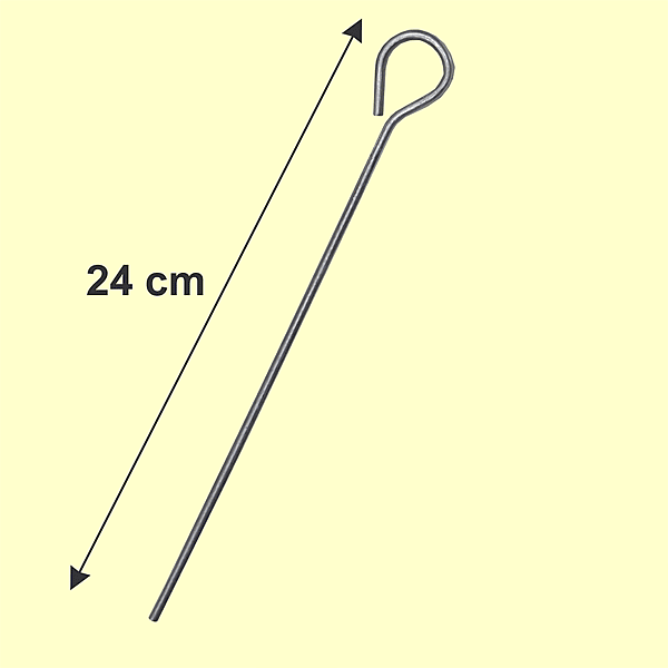 Zeltnagel 24cm, Stahl verzinkt    A