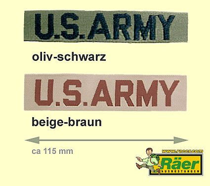 US Schriftzug "US ARMY", Textilabzeichen    A