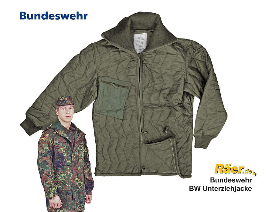 BW Unterziehjacke für Feldjacke  flecktarn, oliv A