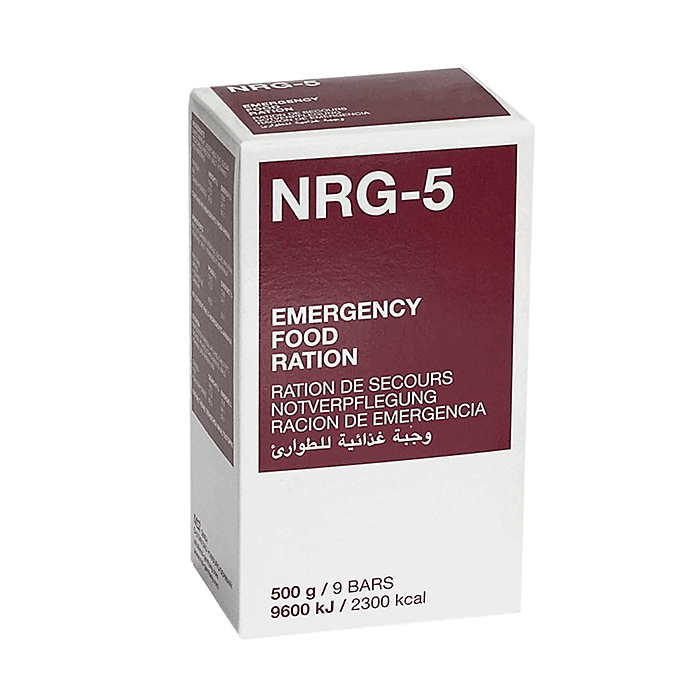 Emergency Food Compact Ration NRG-5® ZERO Notnahrung