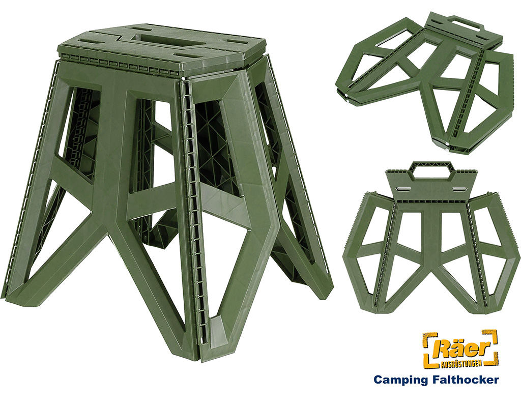 Camping Falthocker 40 cm, oliv    A