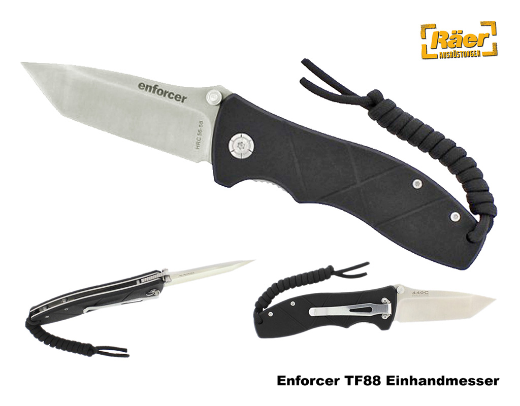 Enforcer TF88 Einhandmesser m. Tantoklinge    A