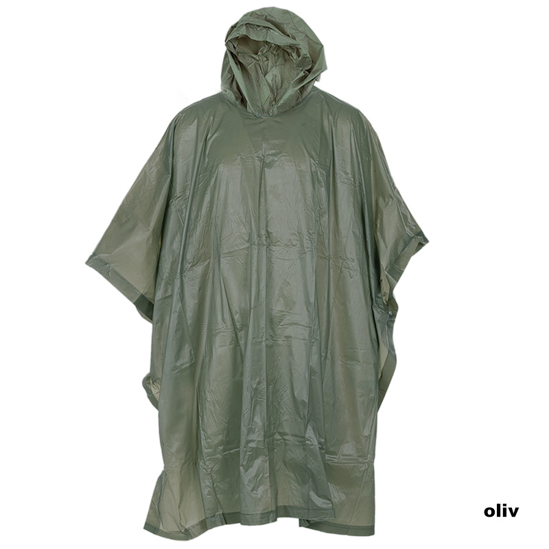 Regenponcho leicht, Vinylfolie, 0,12 mm    A